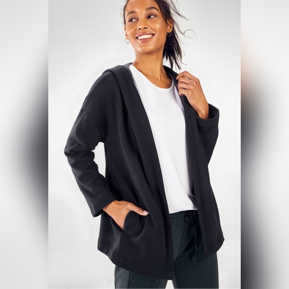 Fabletics Sweaters - Fabletics Vanessa Fleece Hooded Cardigan